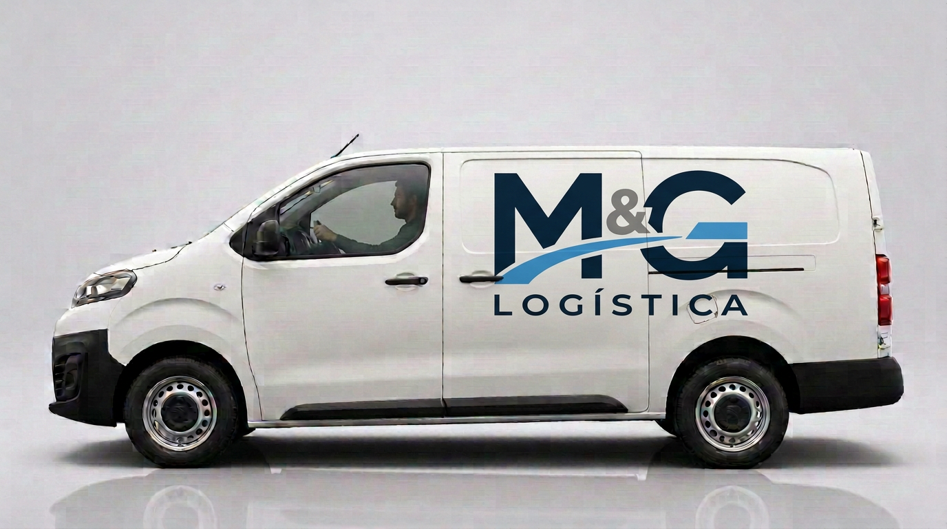 Peugeot Expert blanca, utilitario de gran capacidad de M&G Logística